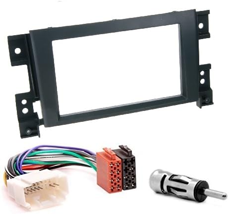 09-001 - 12-6 mascherina per autoradio Doppio DIN auto Radio Incasso Set