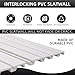 Slatwall Panels 4x8 ft with 28 Garage Hooks Heavy Duty, PVC Slat Wall Paneling Garage Organizers and Storage Utility Rack Heavy Duty, Garage Slatwall for Tool Organization Peg Board