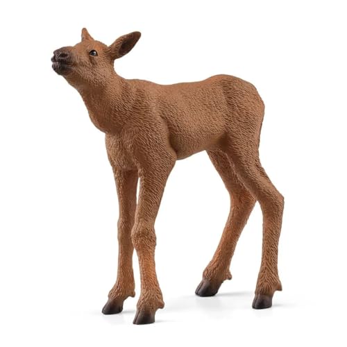 SCHLEICH 42603 Moose with Calf National Geographic Wild Life Toy Playset for children aged 3-8 Years, Green, 18.9 centimeters - Image 4