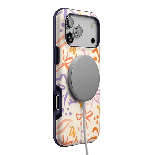 Coque iPhone 17 Pro Max protection antichoc floral hawaïen compatible MagSafe