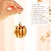 Valery Madelyn Fall Tree Ornaments for Home, 12ct Shatterproof Fall Decorations for Small Tree, Orange Hanging Gnome Ball for Harvest Halloween Thanksgiving Autumn