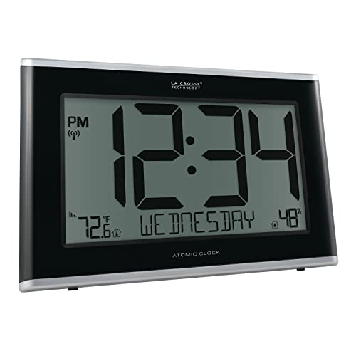 La Crosse Technology 513-05867-Int Extra-Large Atomic Digital Clock With Indoor Temperature And Humidity #TOP2