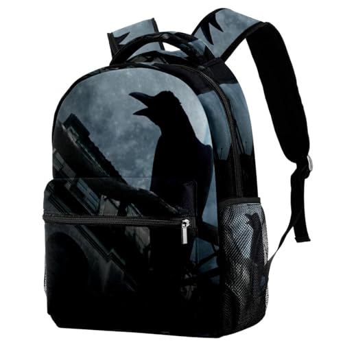 Sac à dos multicolore 29.4x20x40cm pour fille et garçon au motif gothique
