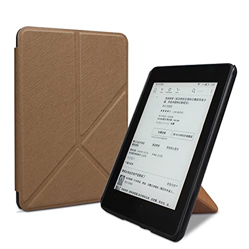 dqЃ[_[X}[gP[X, Kindle Paperwhite 4 3 2 1 102019̂߂̊v̐܂肽݃uPbg̐VP[X J9G29R PQ94WIF 6.C` (Color : Brown, Size : For J9G29R)