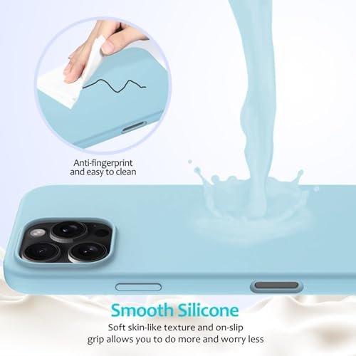 Image of ArmourPro Silicone Back Case for iPhone 16 Pro Max, Soft-Touch Case | Jeansblue