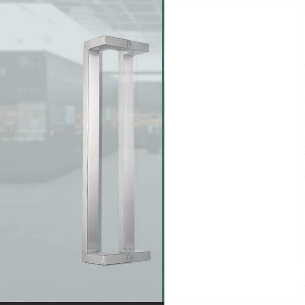 Door Handle Sliding Door Handles Sets Silver | Barn Door Handles and Pulls Hardware Kit | Internal/External Double Side Door Pull Bar for Patio Kitchen Bathroom Office Replacement