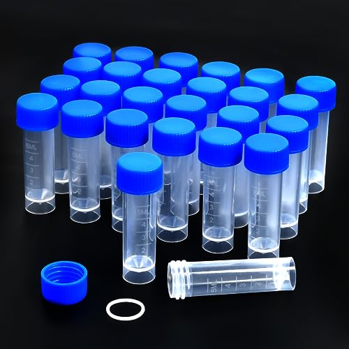 Aemygo SV200 200Pcs 5Ml Plastic Small Vials With Screw Caps Sample Tubes Cryotubes,Pp Material thumb #5