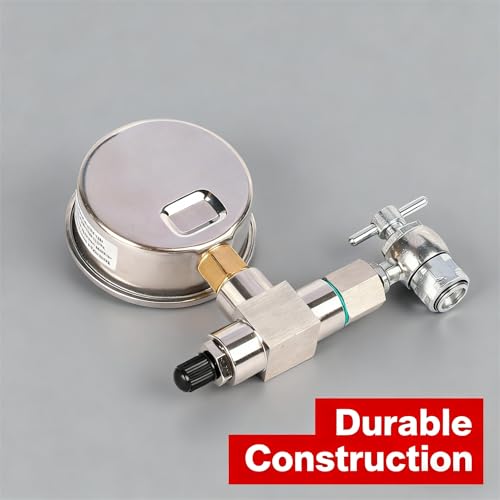 Image of 700PSI Nitrogen Shock Fill Kit High Accuracy No Loss Nitrogen Filling Tool with Extension for Schrader Valve Shock Fits All Shocks with Schrader Filling Valve