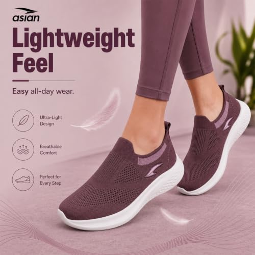 Image of ASIAN Breeze-02 Women Walking Shoes | Lightweight, EVA Sole Grip with Soft Memory Foam Comfort for Daily Walking