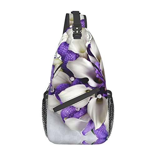 Sac à bandoulière imprimé bouquet de fleurs Evealyn noir taille unique pour voyage