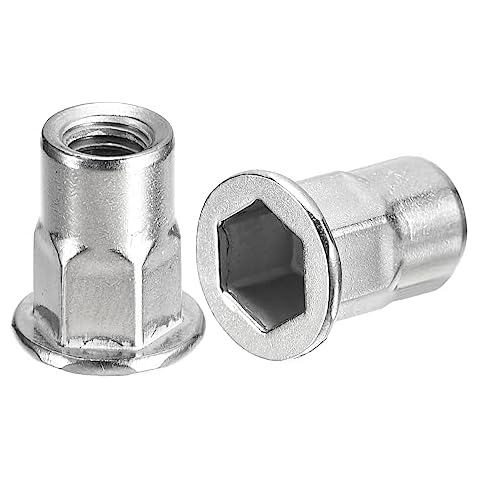 sourcing map M6 Stainless Steel Rivet Nuts Cover