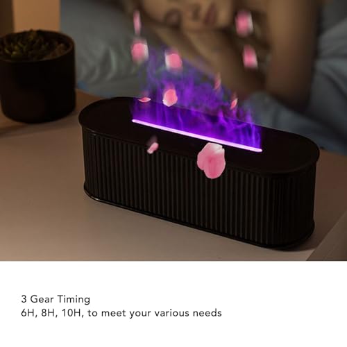 Difusor aromático eléctrico LICAEVEY con luz de llama negra miniatura 4