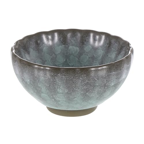 QUARKZMAN Tazón de Matcha Japonés 4.23Oz Juego de Té Tradicional Gong Fu de Cerámica sin Asa Taza de Té Japonesa Grande de Porcelana para Té Matcha Verde Café Bebidas, Cian