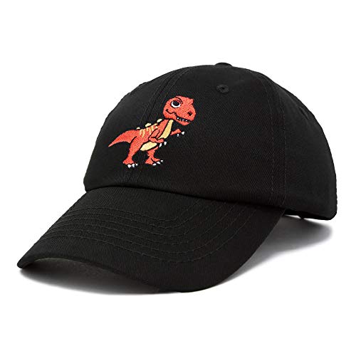 Dalix Tyrannosaurus Rex T-Rex Dinosaur Kids Hat Baseball Cap Girls Boys In Black #TOP3