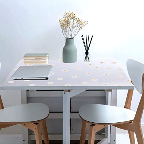 Image of GMSWEET EVA Cabinet Liners Non Slip Clear Floral Kitchen Drawer Shelf Liner 17.5 Inch X 20 FT Non Adhesive Waterproof Mat for Fridge,Dresser,Wire Shelf,Toolbox,Cupboard,Pantry,Storage and Desk,White