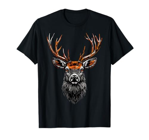 Bois de Cerf Chasse Chevreuil Cerf Rouge Bois de Cerf T-Shirt