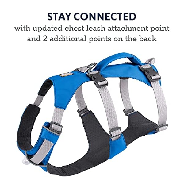 RUFFWEAR Arnés para Perro con asa, Flagline, Multiusos, Ligero, Ajustable, cómodo, para Caminar, 3 Puntos de fijación de Plomo, Correa Reforzada y Anillo en V de Metal Fuerte