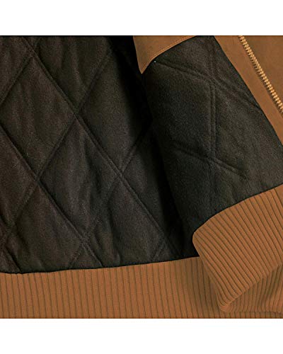 Carhartt Men's Big-Tall Quilted Flannel Lined Sandstone Active Jacket