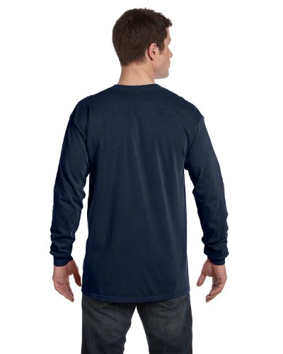 Image of COMFORT COLORS Heavyweight Ring Spun Long Sleeve Tee. 6014 S True Navy
