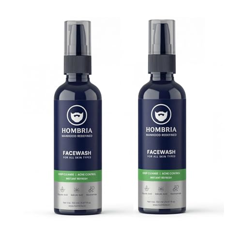 Image of Face Wash for Men | Fight Acne & Pimples, Brighten Skin, Deep Pore Cleansing, Oil Control, Instant Cooling Refreshing Feel - Multi-Action Formula ; All Type Skin ; 150 ml ; Pack of 2 ( 2 * 150ml)
