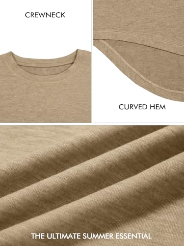 Image of UNCLECAT Mens Short Sleeve T-Shirts Crew Neck Casual Shirt Summer Classic Basic Lightweight Fashion Tees
