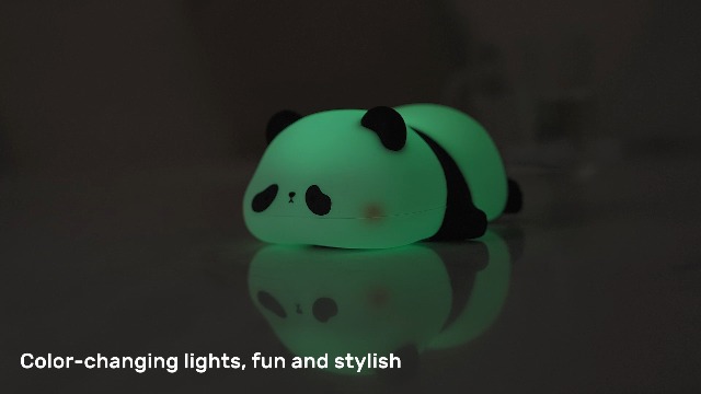 Amazon.com: Squishy Cute Panda Night Light,Voice Controlled Light