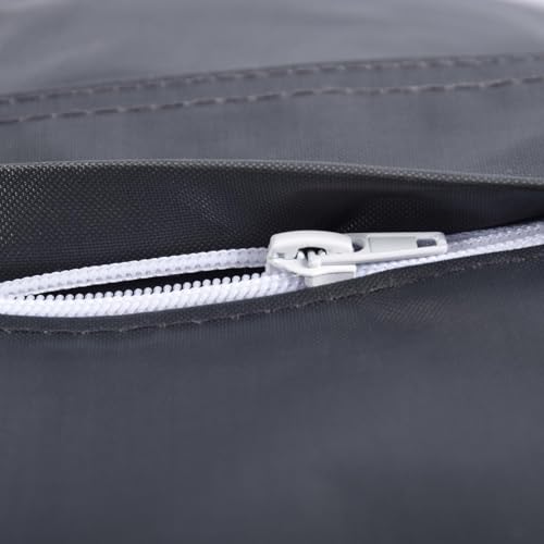 LiveDeco - Funda Vacía para Puf Gigante XL Interior y Exterior Gris Antracita Grafito Classic BiG52