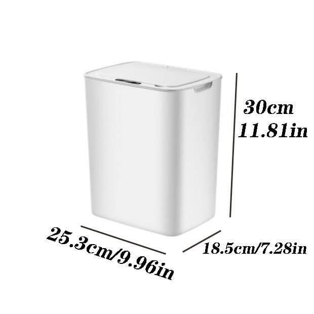 14L Smart Induction Trash Can, Electric Household Trash Bin with USB Charging, Silent and Automatic Opening for Kitchen, Bedroom, Bathroom(Pink)