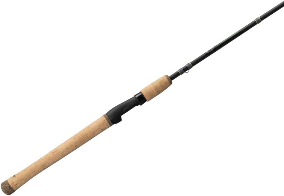Lew's Speed Stick Spinning Fishing Rod, IM8 Graphite Blank with Fuji Concept O Guides, Full-Length Cork Grips, Gray/Green