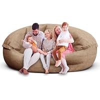 7ft Fluffy Giant Round Floor Beanbag Lounger Chairs only .99: eDeal Info