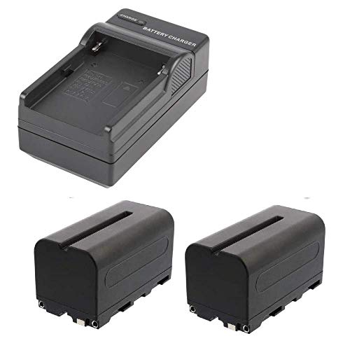 Kit 2x Baterias e Carregador NP-F750 / F770 para Sony, Monitores e Iluminadores de Led