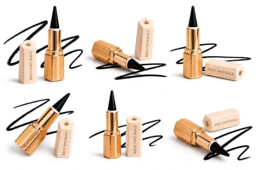 Image of REEN NATURALS Baby Kajal Stick | 100% Natural Ayurvedic & Herbal Kajal | Traditional Lamp Black Method | Gentle & Chemical-Free | Eye Kajal for Kids | Eyeliner & Eyebrow