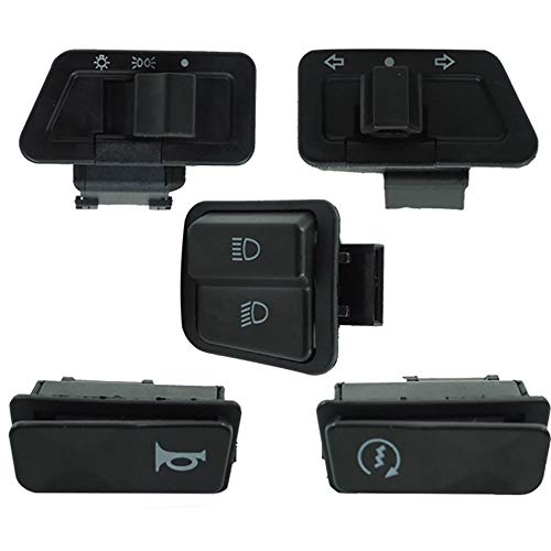 LANGRMS 50cc 125cc 150cc cyclomoteur tête klaxon gradateur Tourner Bouton Cover