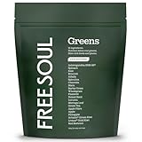 Free Soul Greens | 21 Advanced Greens, Superfoods, and Adaptogens Including KSM-66 Ashwagandha, Vegan & Gluten-Free, Advanced Natural Formula | UK Made | 30 Servings | Original Flavour