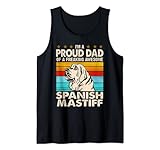 Hombre Soy un orgulloso papá de un mastín español impresionante Camiseta sin Mangas