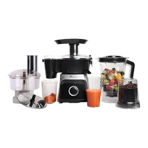 Alivio 7 in 1 Food Processor 1500ml Mixing Tank, Multifunction 3-Speed Compact Food Processor 400W,...