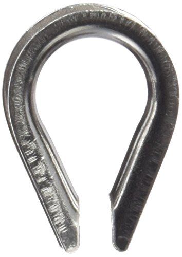 SEACHOICE Rope Thimble 3/16 Stainless Steel 2/Card (Finish: Stainless Steel Size: 3/16