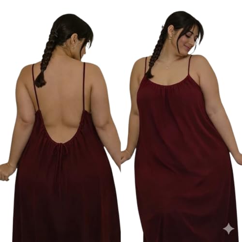 Image of Cheekee Honeymoon Soft Flow Maxi Dress for Women - Off Shoulder Nighty Gown, Comfortable Lounge & Romantic Nightwear