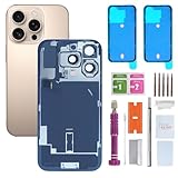 Back Glass Replacement for iPhone 16 Pro (6.1 inches Desert Titanium) Integrated Glass & Wireless Charging Repair Tools are Included