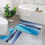 【Fácil de Limpiar y Mantener】: La limpieza de nuestras alfombras de baño es muy sencilla. Se pueden lavar a mano o a máquina, y se puede usar lejía sin cloro si es necesario. Simplemente sécalas en secadora a baja temperatura o agítalas para devolverles la esponjosidad. También puedes levantar y agitar la alfombra para refrescarla y dejarla secar al aire libre. Con un esfuerzo mínimo, tus alfombras de baño mantendrán su apariencia fresca y limpia.