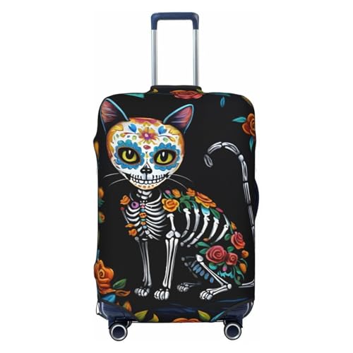 Flower Cat Print Elastic Washable Baggage Protector Universal Suitcase Cover Travel Luggage Cover