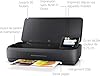 HP OfficeJet 250 Imprimante Tout-en-Un Portable, Fonction Impression, Copie, Numérisation jusqu'à 600 dpi, Wi-Fi et USB, Noire