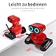 GILOBABY Ferngesteuerter Roboter Spielzeug Mit LED-Augen und Musik - Kinderspielzeug Geschenk für Mädchen Ab 3 Jahre (Rot)