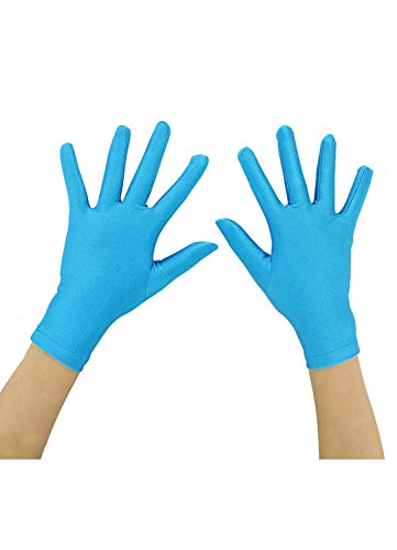 Ensnovo Girls' Boys' Wrist Length Spandex Full Finger Costume Gloves 5-18Y