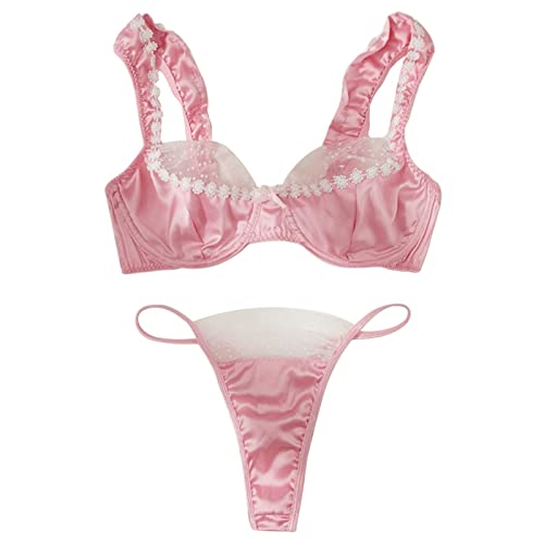Nuisette transparente florale pour pimenter vos soirées en amoureux et surprendre votre partenaire