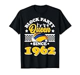 Photo Gallery block party queen since 1962 volleyball 62th birthday maglietta Photo Gallery block party queen since 1962 volleyball 62th birthday maglietta