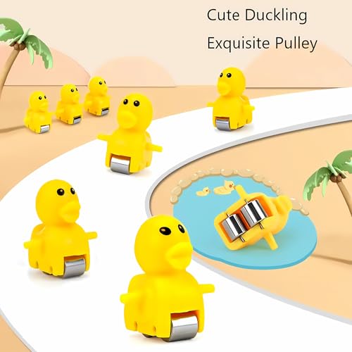 Image of Crackles Sliding Ducks - Ducks Chasing Race Slide Game Set - Small Ducks Stair Climbing Toys for Kids, Escalator Toy with Lights and Music - 3 Duck Included (Ducks Slide)