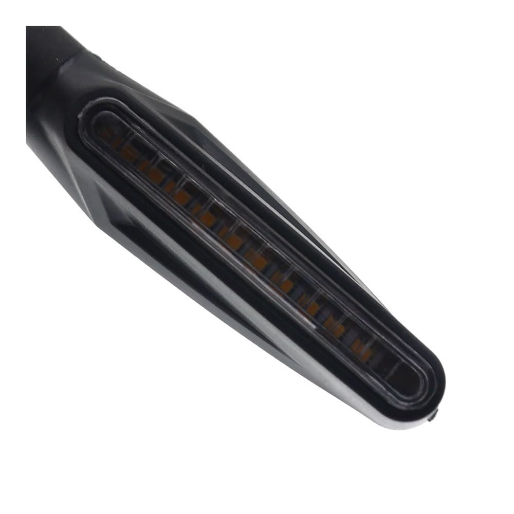 Indicateurs de Tournage de Moto 4pc Moto 12LED Clignotant Clignotant Fluide De Frein Lampe Flicker Bendable Indicateur