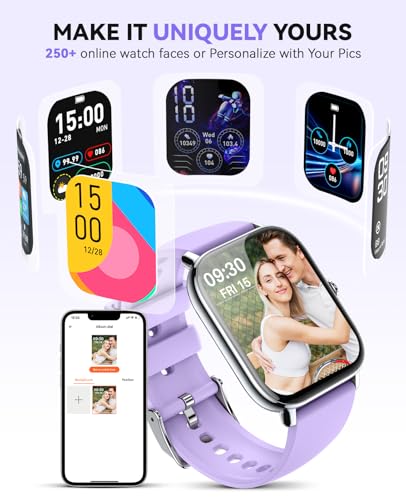 Image of Smart Watch for Women Men- Answer /Make Call, 2025 IP68 Waterproof Fitness Step Sleep Tracker Watch with Monitor Activity Counter Smartwatch for Andriod iPhone iOS Samsung Compatible