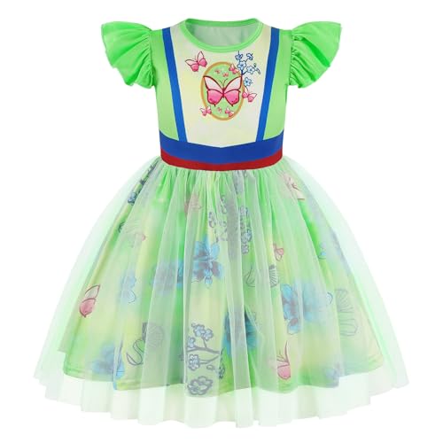 Jurebecia Girls Nightgowns Princess Nightgown Nightdress Pajamas for Toddler Kids Flutter Sleeves Sleepwear